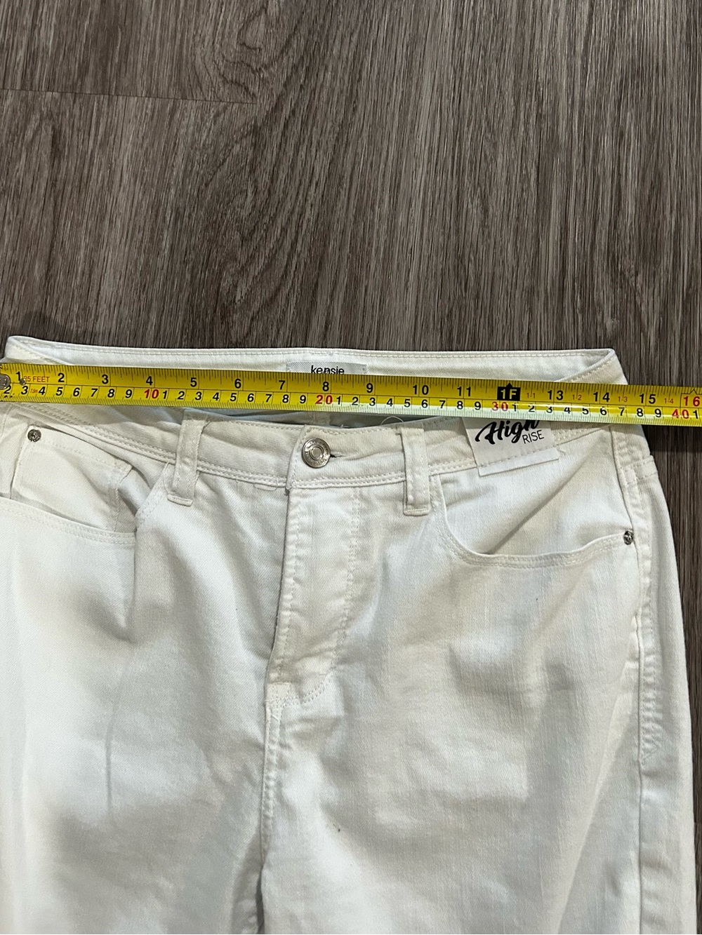 Kensie white high rise Skinny Jeans - Picture 6 of 9